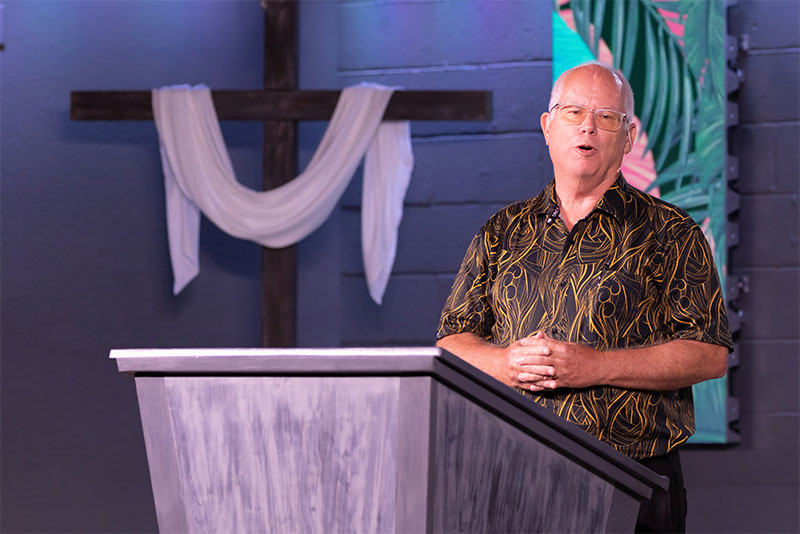 Pastor Wayne Surface preaching